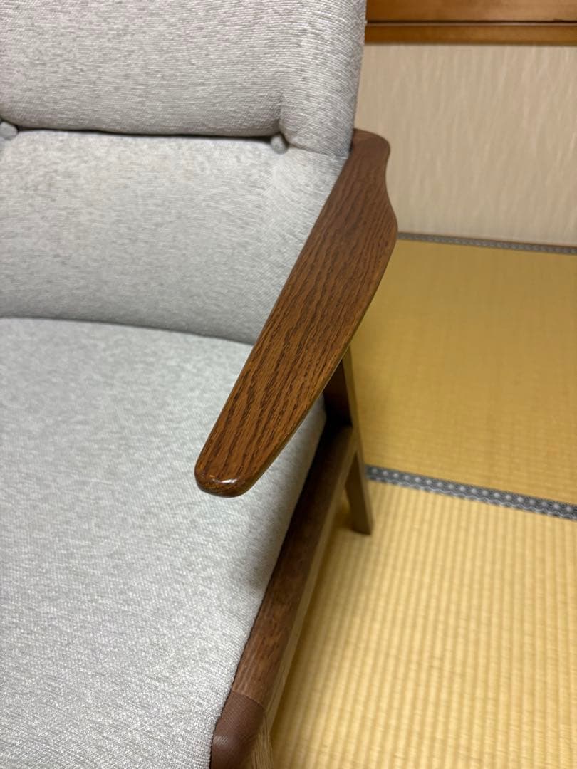 【美品】モリタインテリア 国産品 ジェント (JENT) アームLチェア