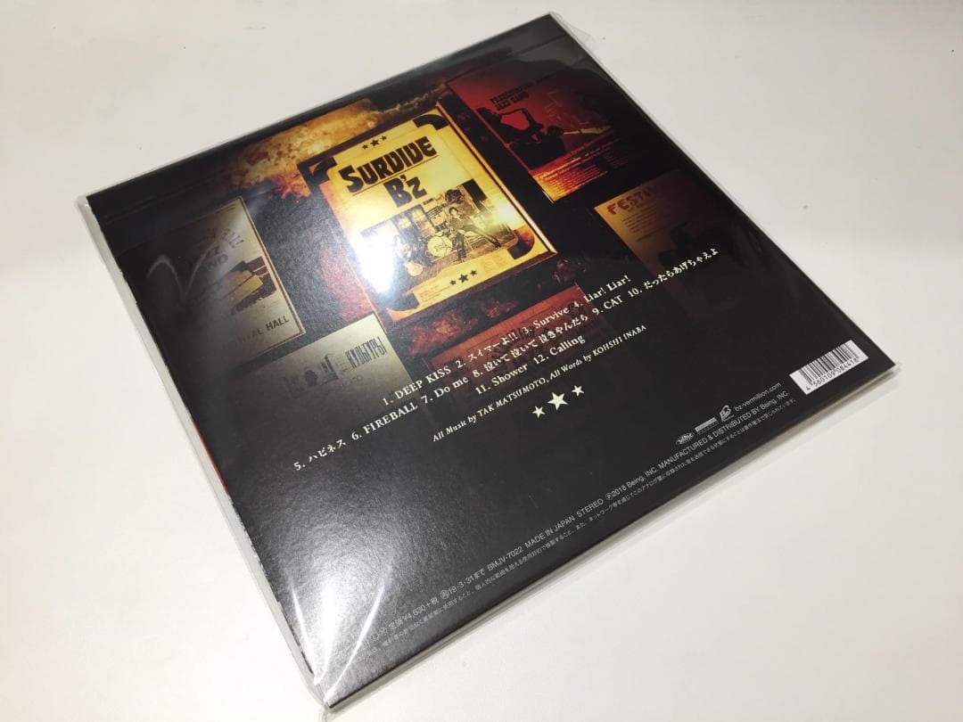 ★送料無料★B'z 『SURVIVE』 アナログ　LP レコード★