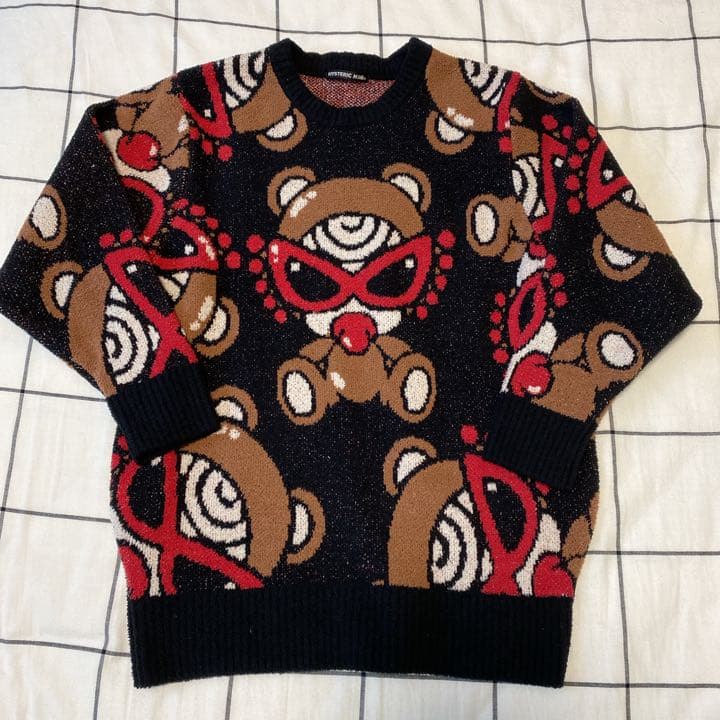 美品☆ヒステリックミニ テディミニ　ニットセットアップ140