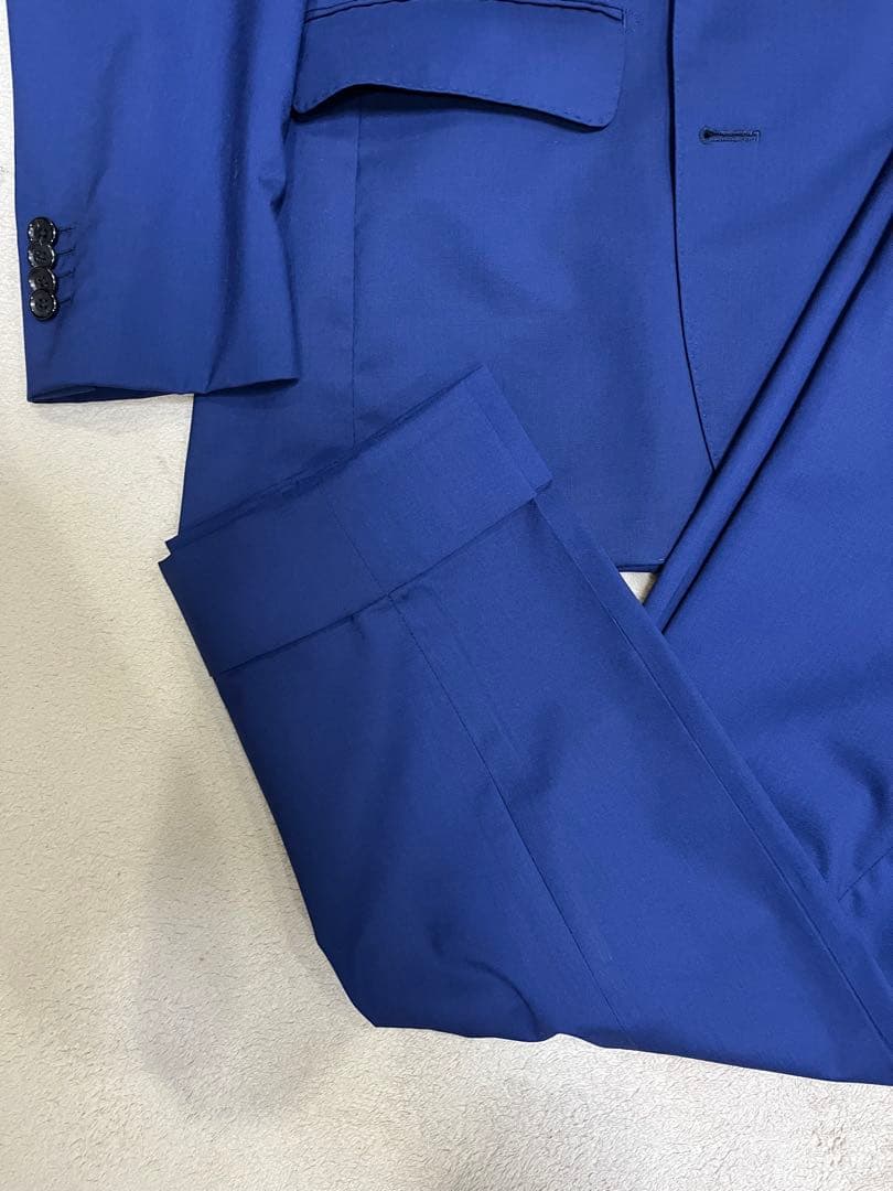 HILTON ヒルトン　ブルー　スーツ　セットアップ