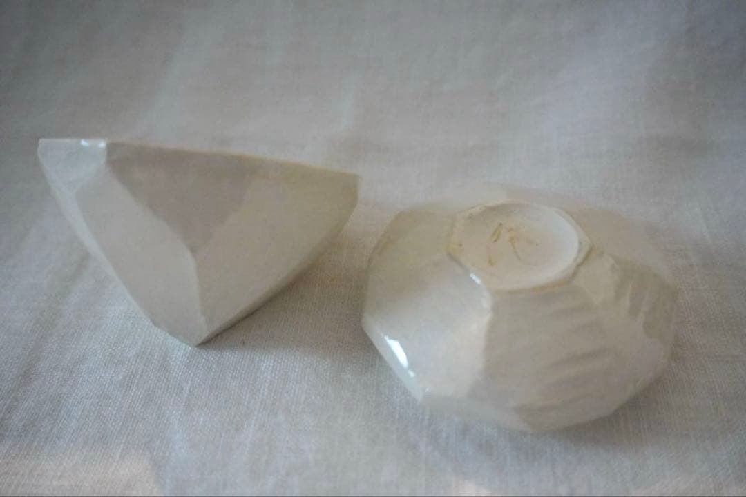 中里花子_ 蓋物　ダイアモンド　塩入れ