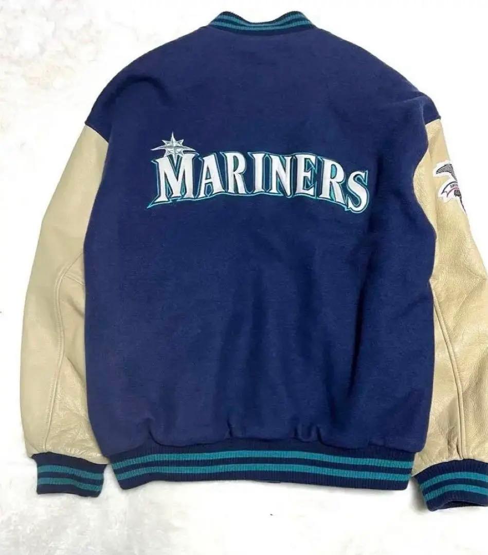 【ポロショウ様】リクエスト【希少】ナイキ マリナーズ スタジャン 袖レザー