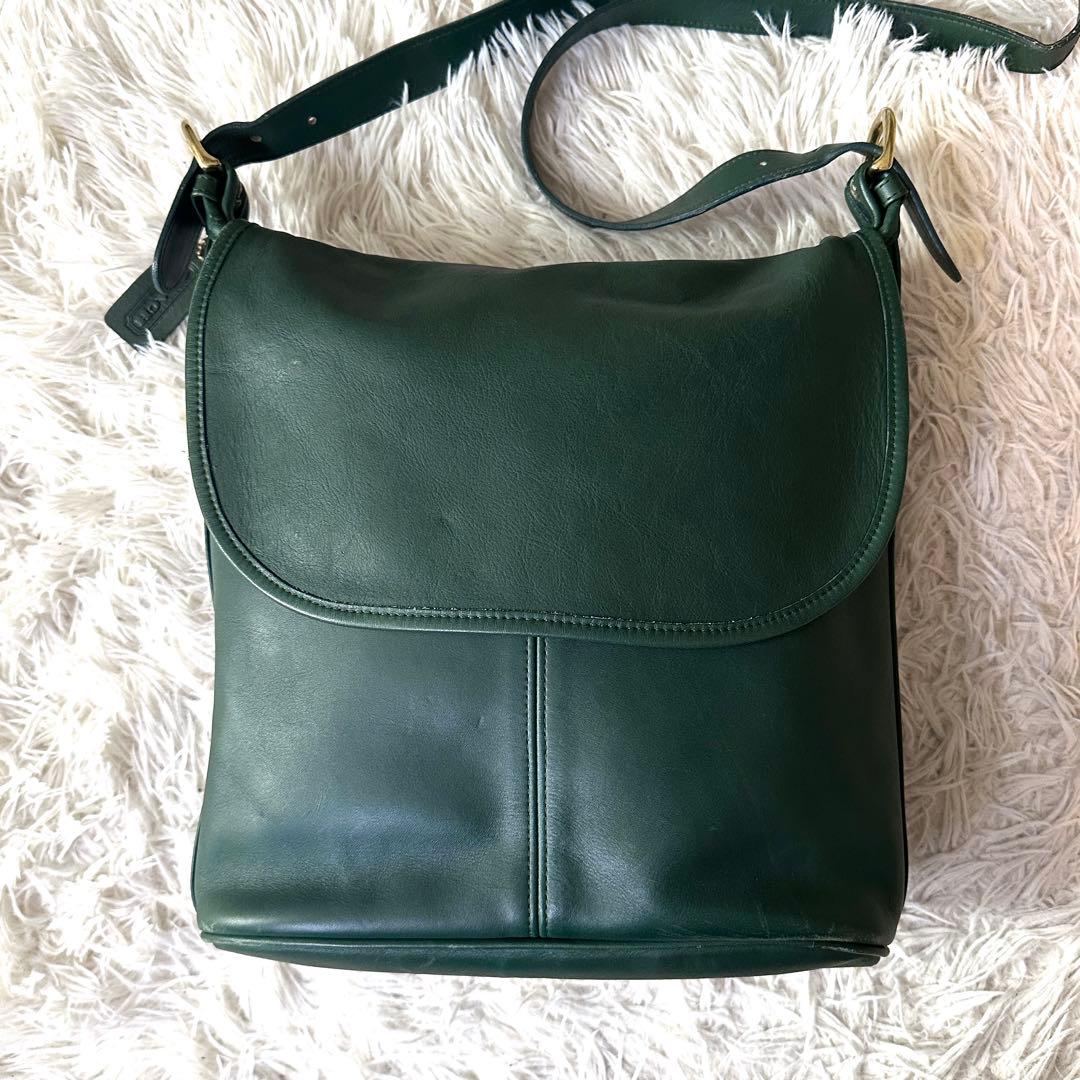 バッグ Old Coach Shoulder Bag Green