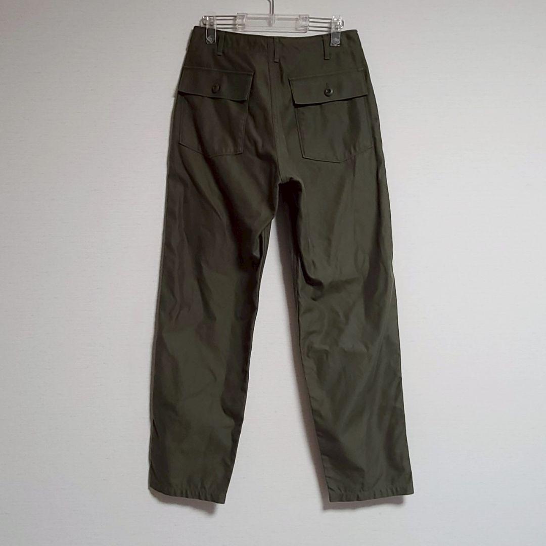 シオタ CIOTA スビンコットンバックサテンベイカーパンツ ミリタリー 2