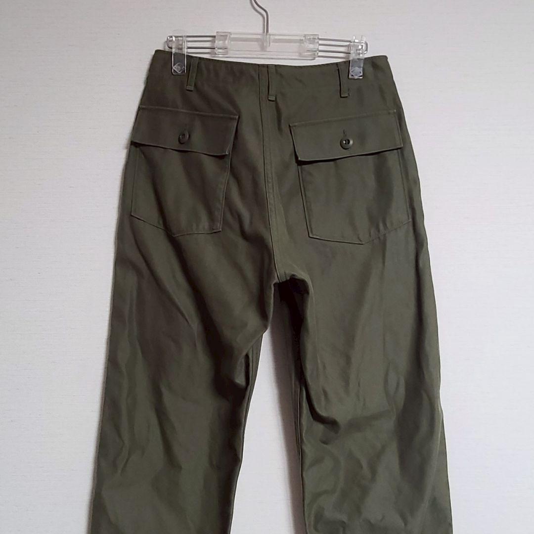 シオタ CIOTA スビンコットンバックサテンベイカーパンツ ミリタリー 2