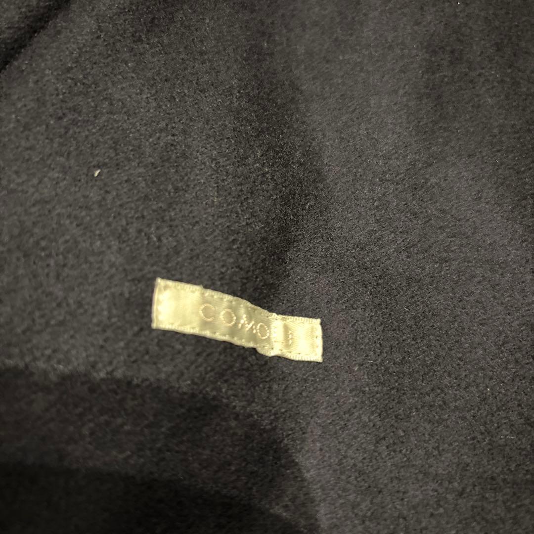 COMOLI ネイビー ウールメルトンジャケット