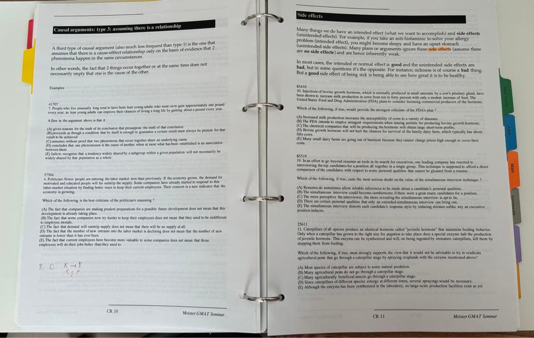 語学・辞書・学習参考書 MEISTER GMAT Seminar MBA