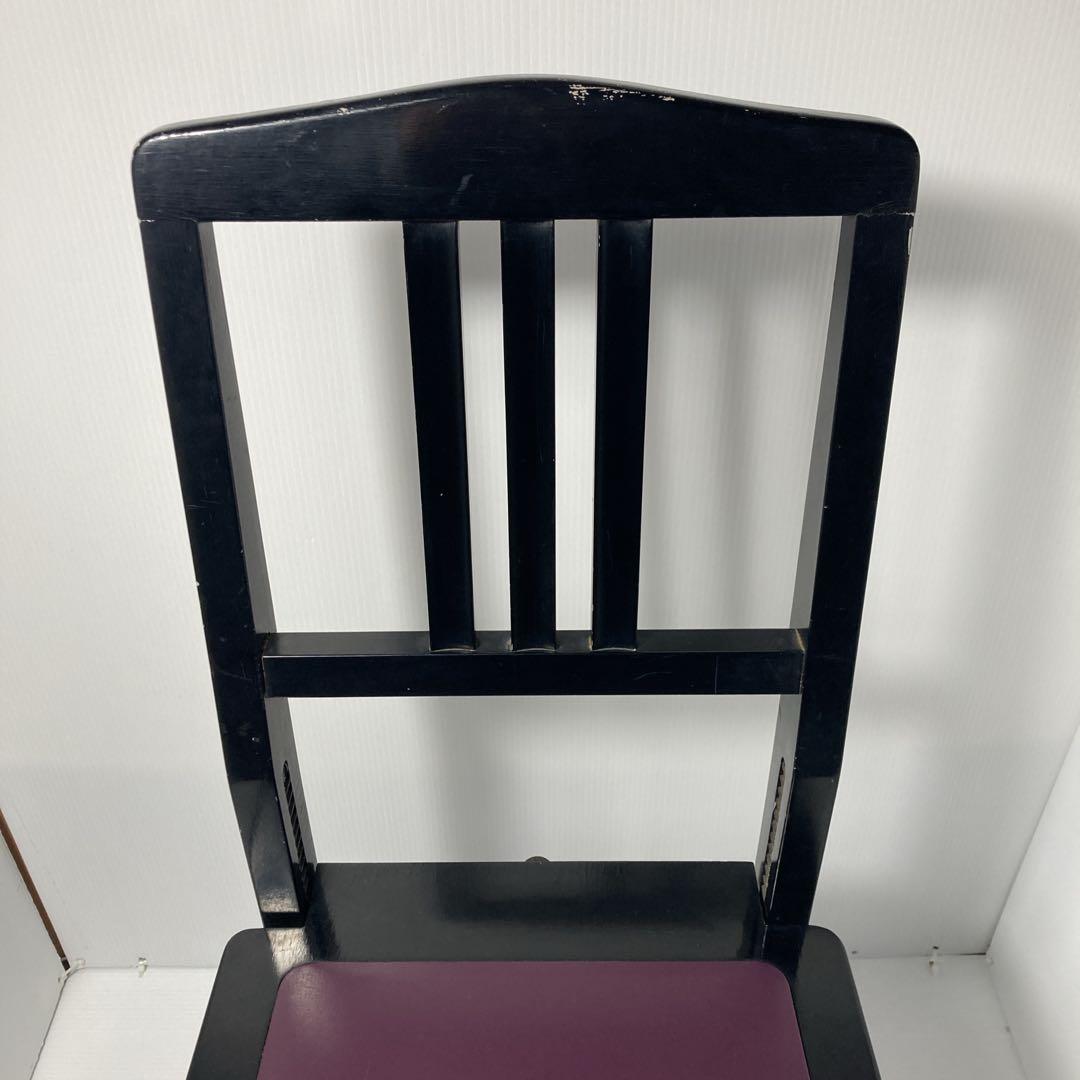 ビンテージ ヤマハ ピアノ椅子 トムソン椅子 背付椅子 チェア アンティーク