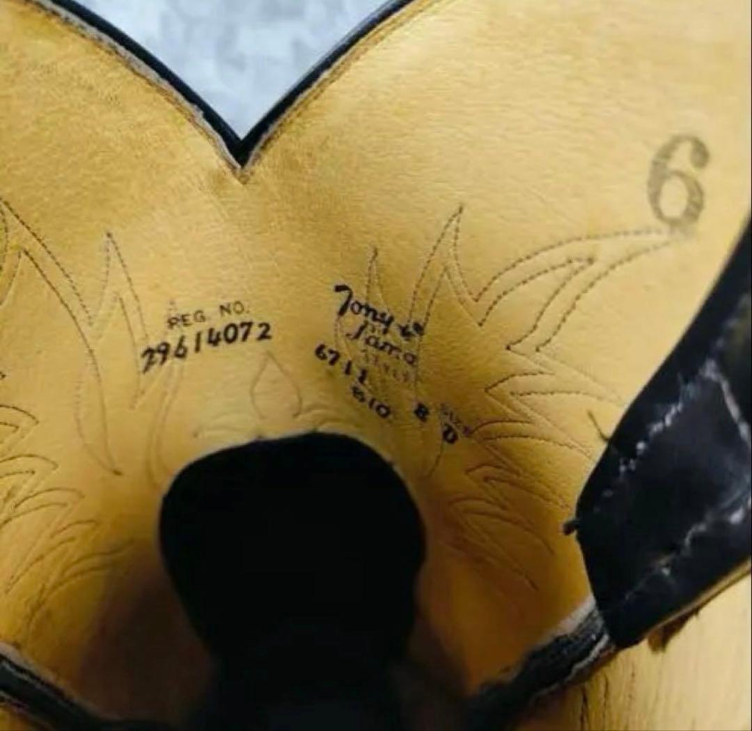 Tony Lama（8D）ウエスタンブーツ　6711 黒