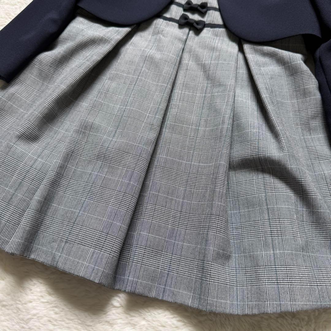 【極美品】プティマイン キッズフォーマル ワンピース 女の子 入学 卒園 110