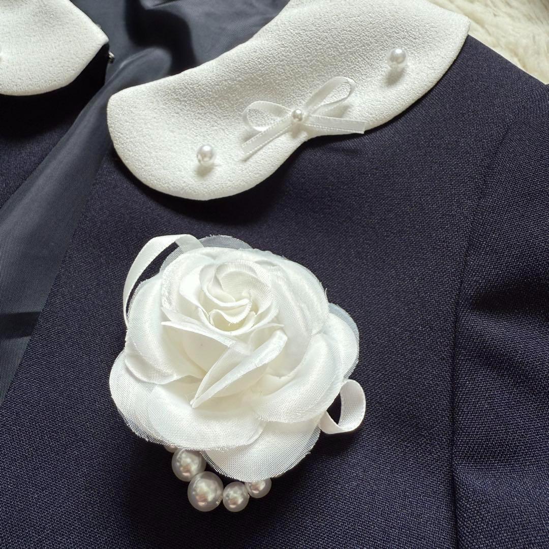 【極美品】プティマイン キッズフォーマル ワンピース 女の子 入学 卒園 110