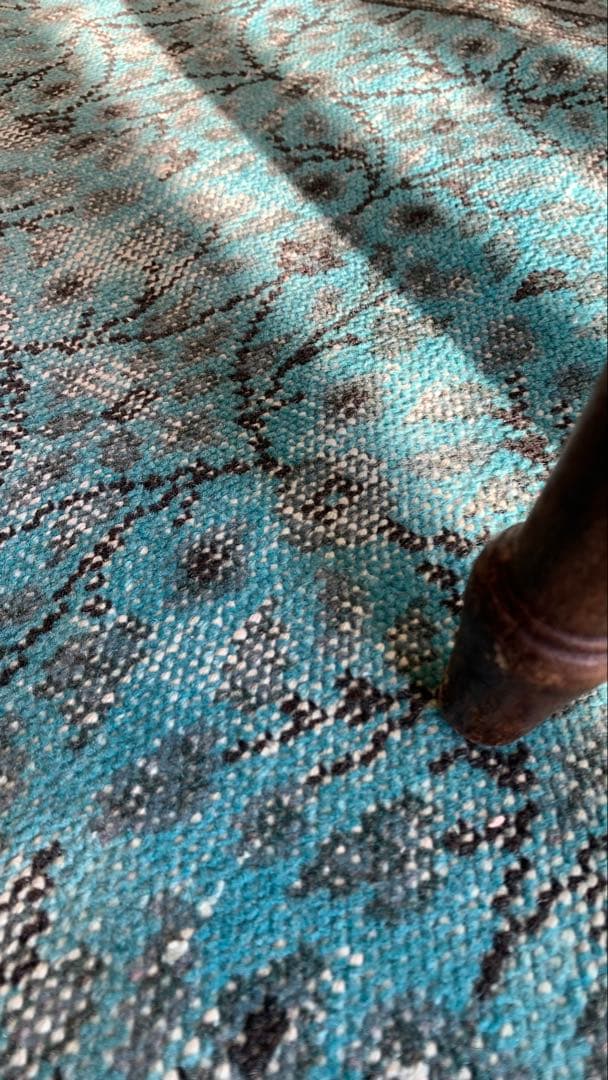 110×197 \"TEAL” ViNTAGE TURKiSH RUG