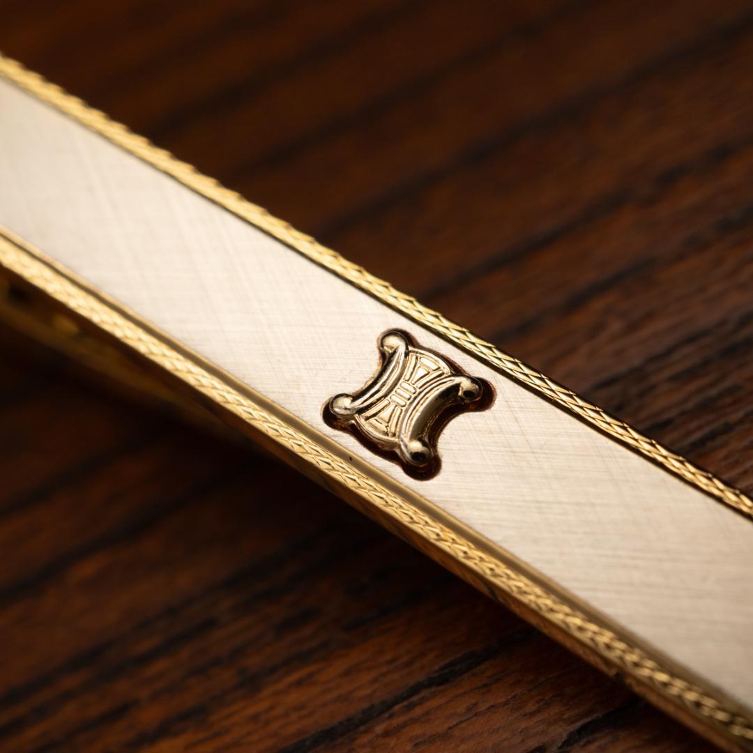 CELINE セリーヌ シルバー925 ネクタイピン マカダム柄