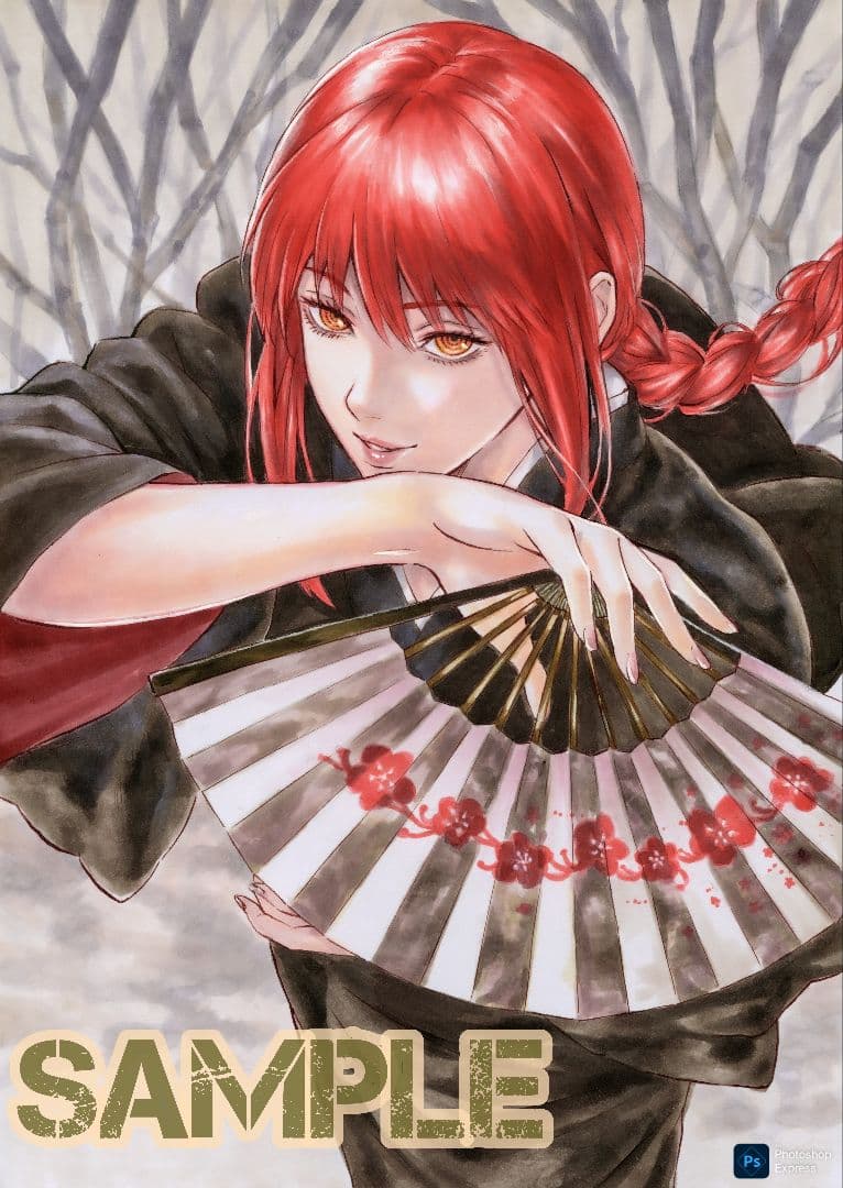 ☆*★様 手描きイラスト ファンアート チェンソーマン マキマ B5