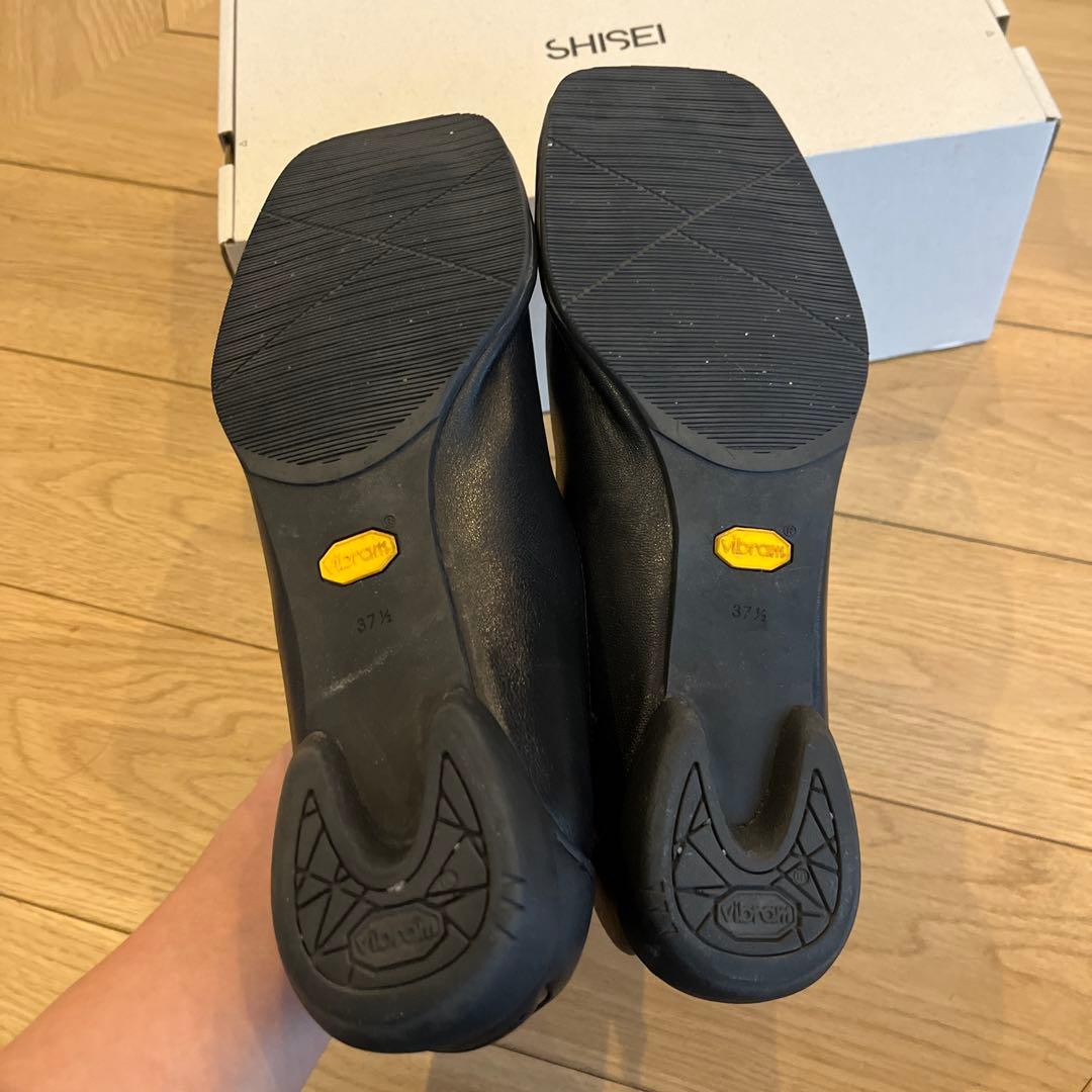 SHISEI スクエアローファー24.5cm(37.5)