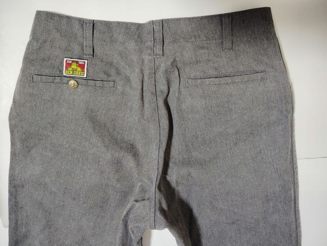 ベンデイビス　ワークパンツ　ヘザーグレー　サイズ34　USA製　古着
