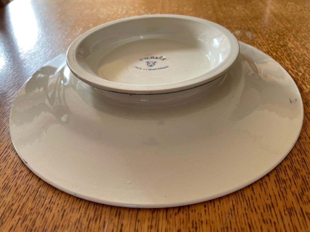 フランスアンティーク　クレイユモントロー　COLBERT　コンポティエ