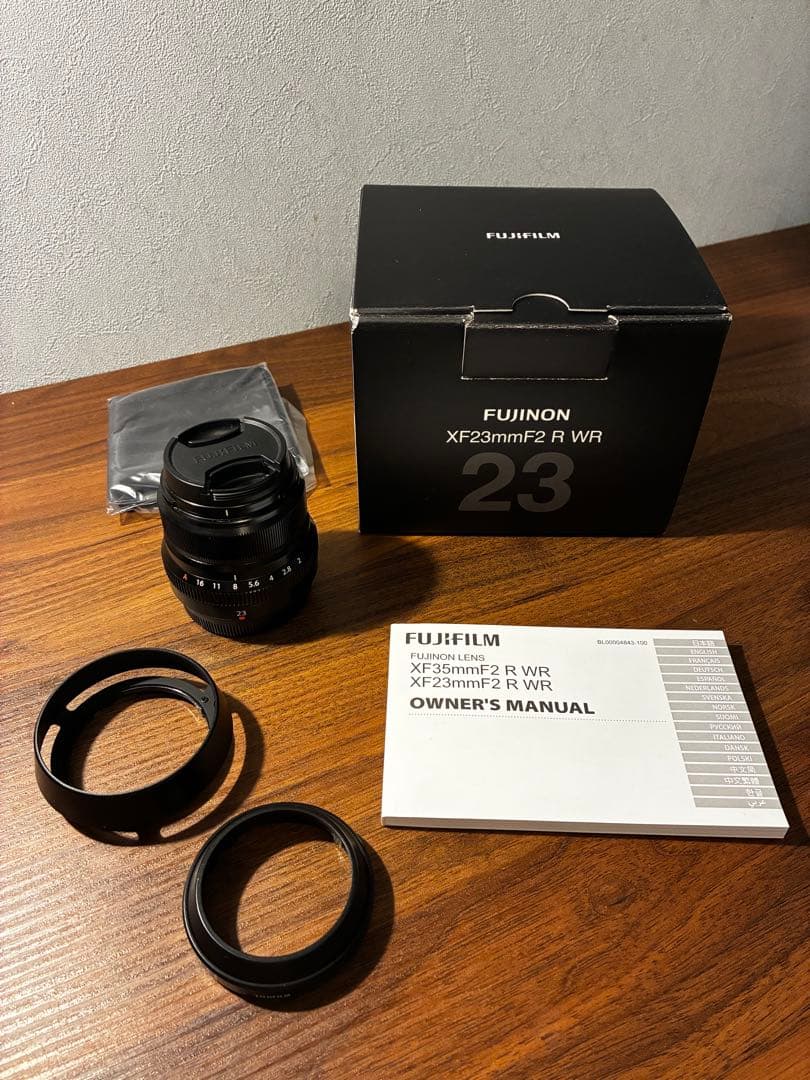 FUJIFILM フジノン XF23mm F2 R WR レンズ保護フィルター付
