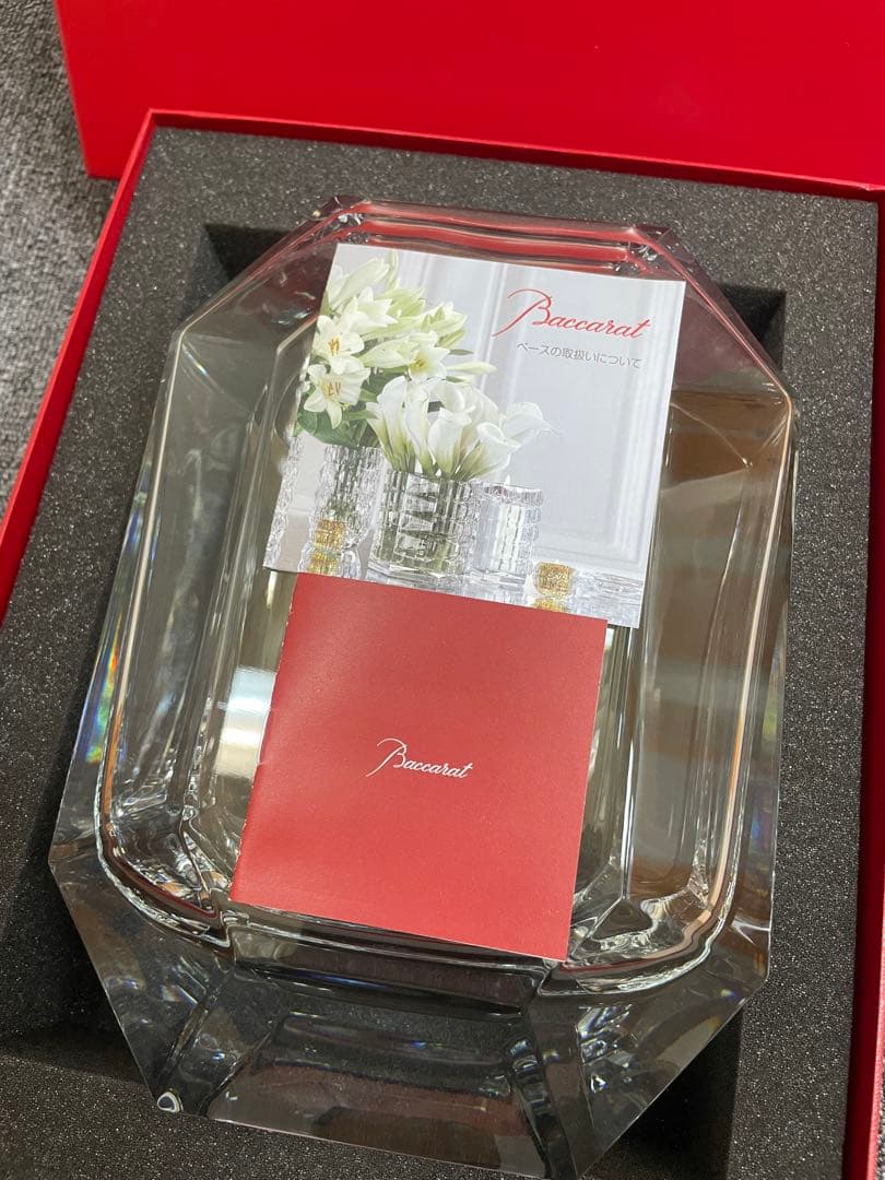 Baccarat バカラ クリアベース オクトゴン　定価¥198,000