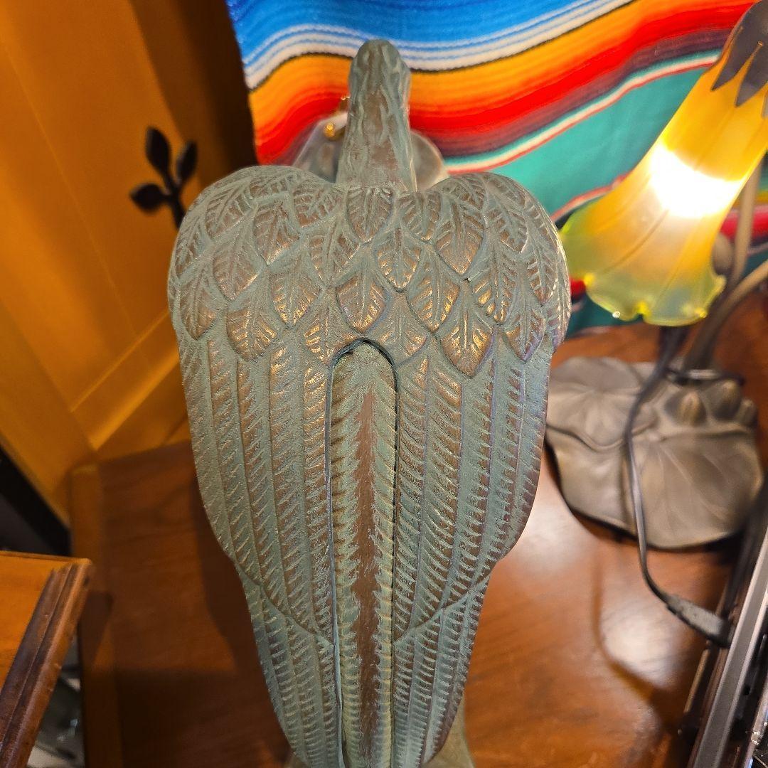 ステンドテーブルランプ タカ ワシ ステンドグラス かっこいい ランプ