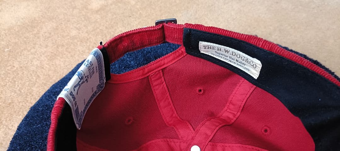 THE H.W. DOG & CO. コーデュロイキャップ レッド 完売品