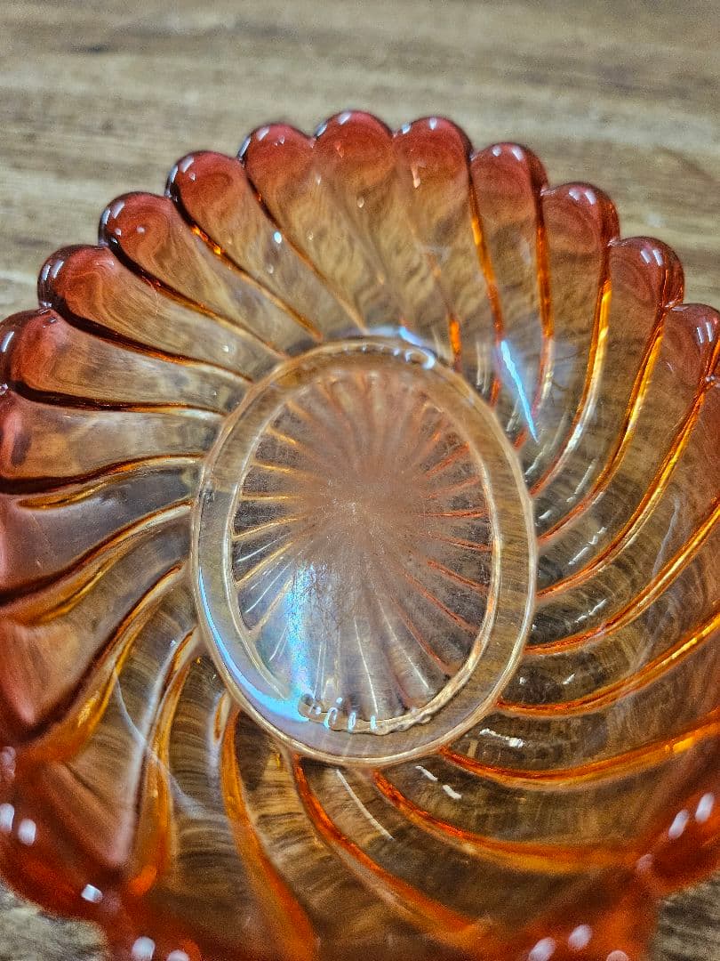 Baccarat オールドバカラ バンブーローズ 小型 クリスタルガラスのトレイ