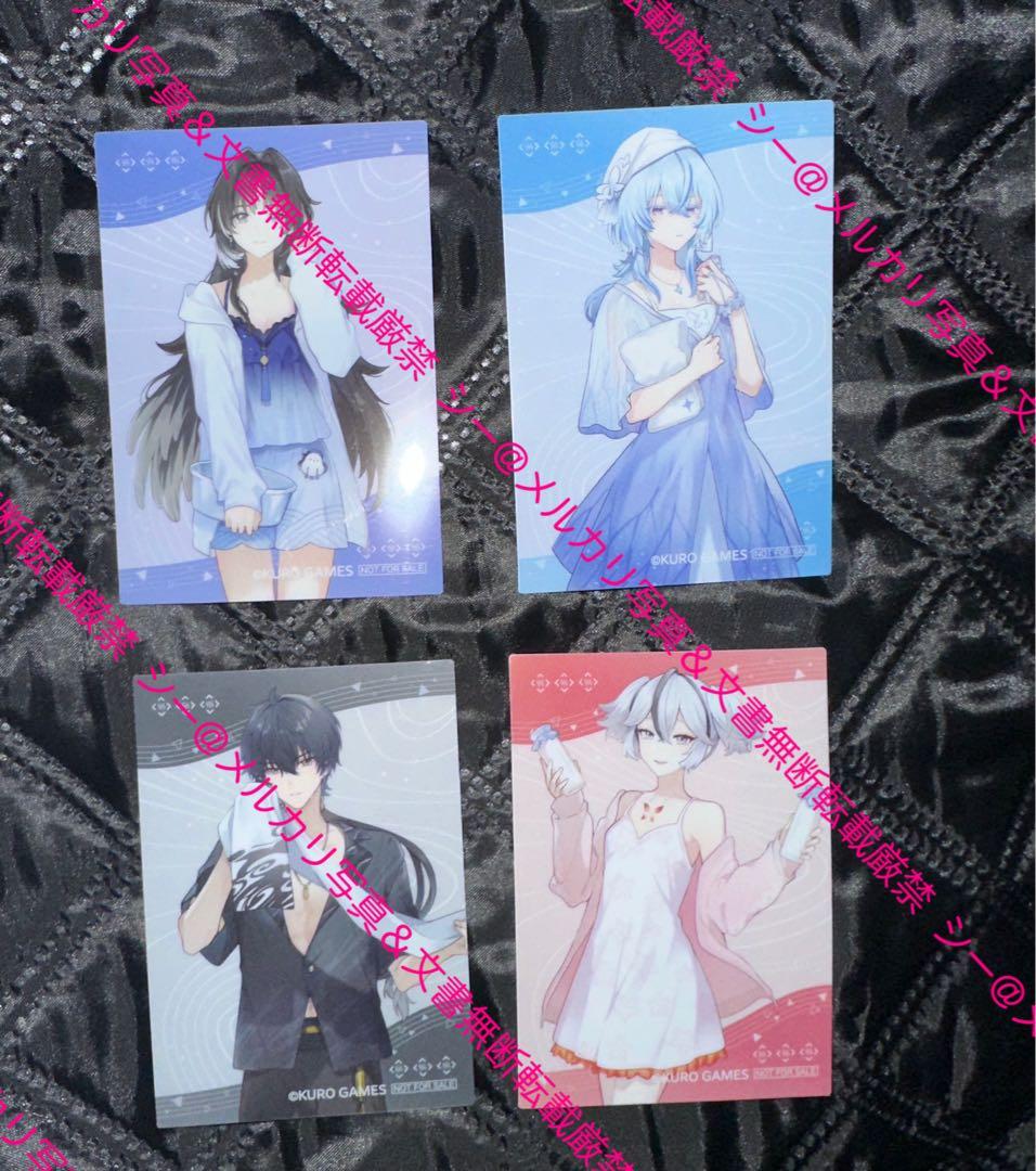 【極楽湯】鳴潮 チェキ風ブロマイド クリアカード コースター フルコン 全種