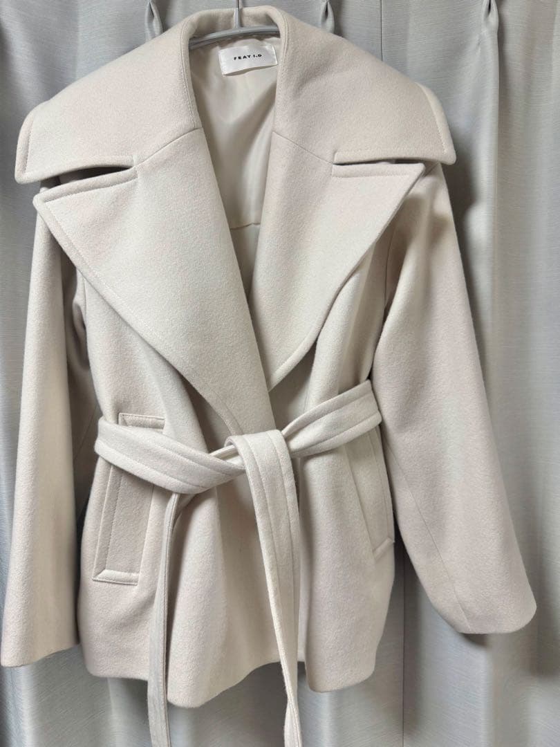 FRAY I.D フレイアイディー ビッグカラーショートコート