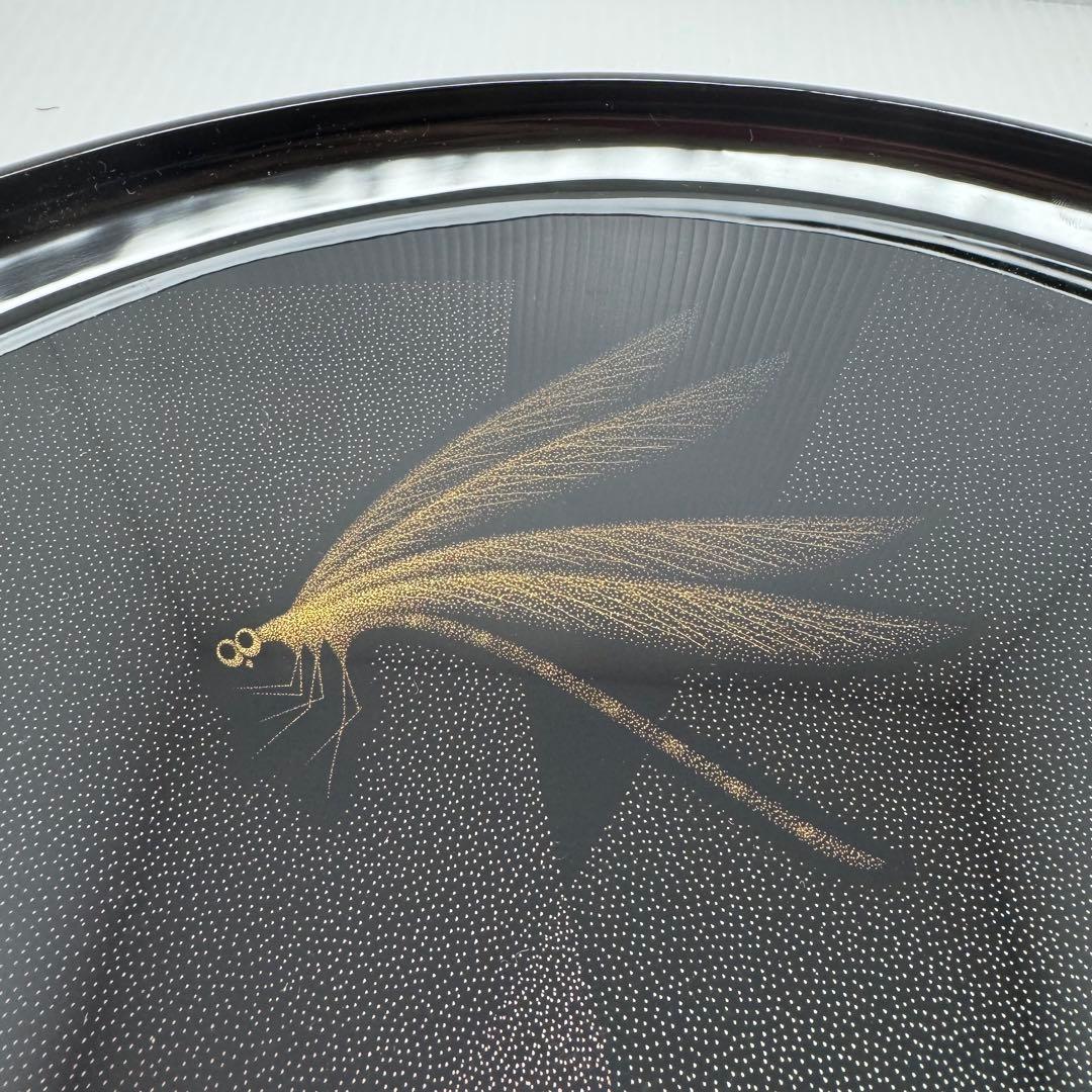 新品 高級 輪島塗 三谷吾一 とんぼ 錦皿 漆器 飾り皿 伝統工芸 共箱 説明書