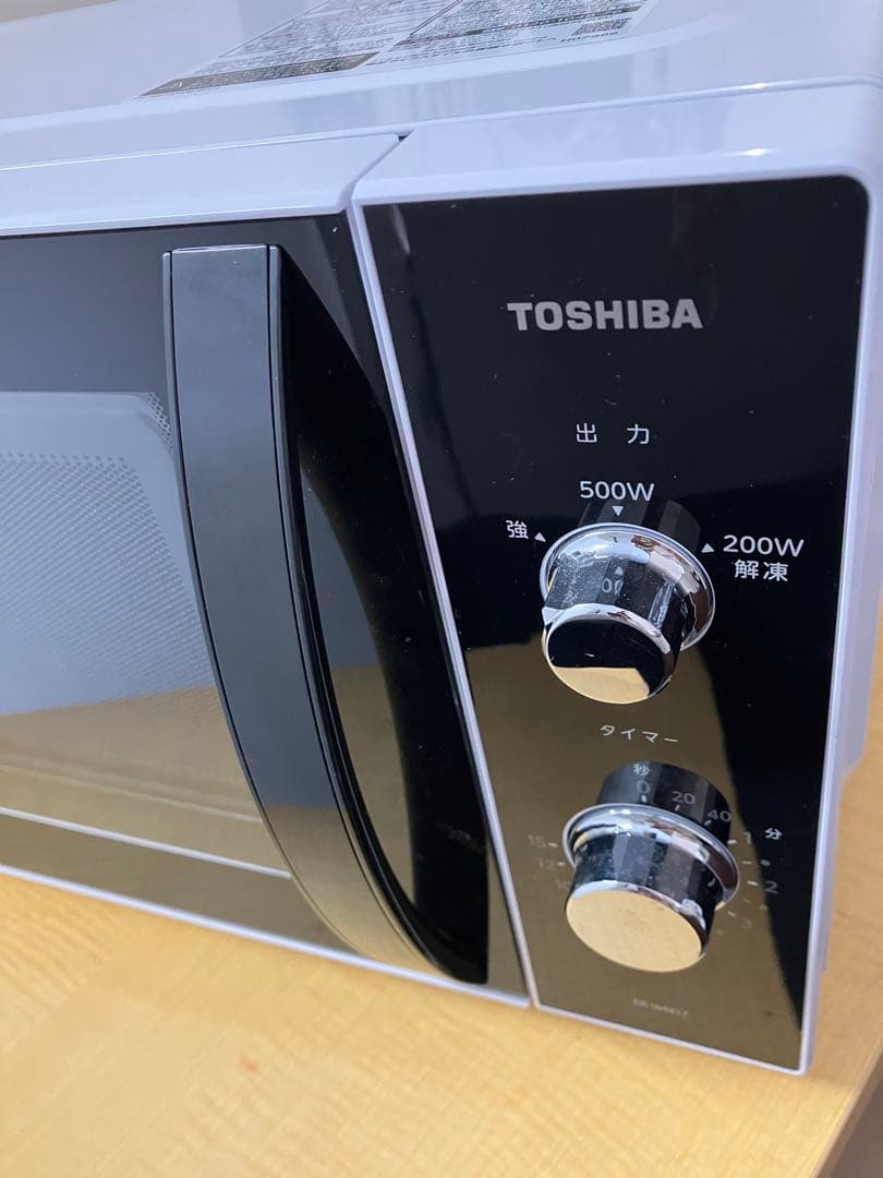 美品 TOSHIBA 2023年製　単機能 電子レンジ ホワイト 庫内フラット