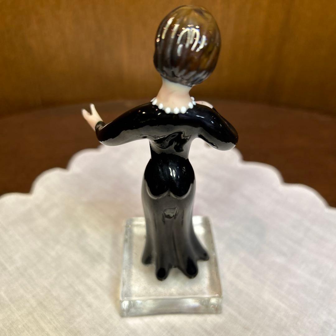 稀少　ビンテージＬ&M チェコ ボヘミアンガラス　歌姫/歌手