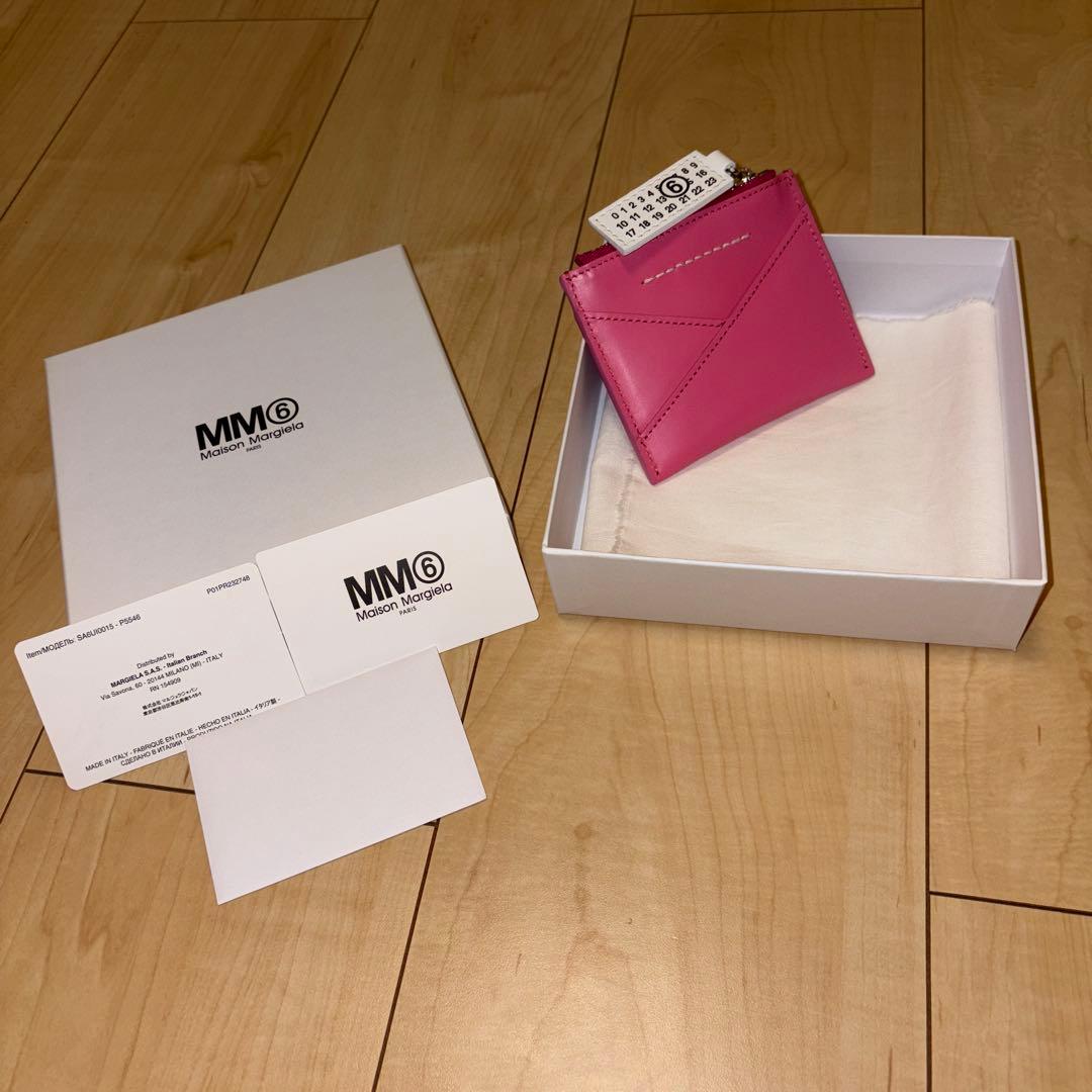 エムエム6メゾンマルジェラ ケース（小銭入れ）財布 サーモンピンク 新品