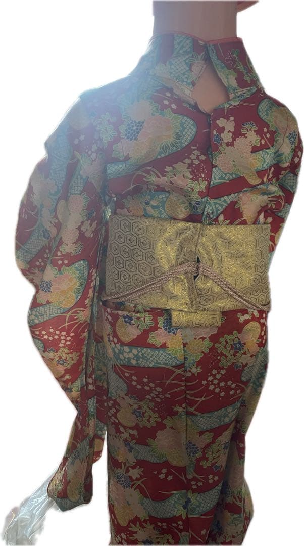 花柄 浴衣　等身大 ペコちゃん