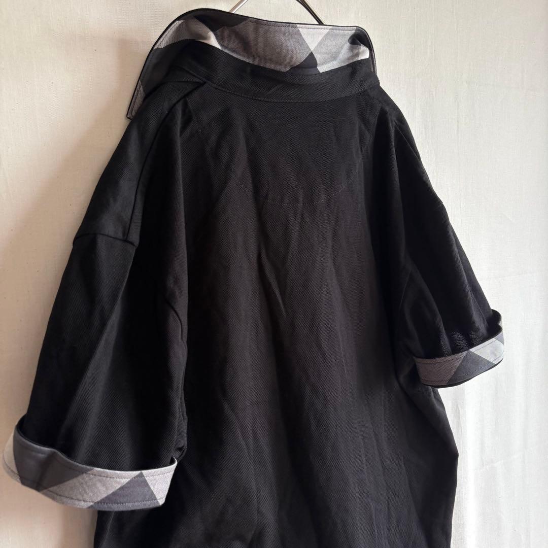 【未使用品】ブラックレーベルクレストブリッジ　ポロシャツ チェック 黒