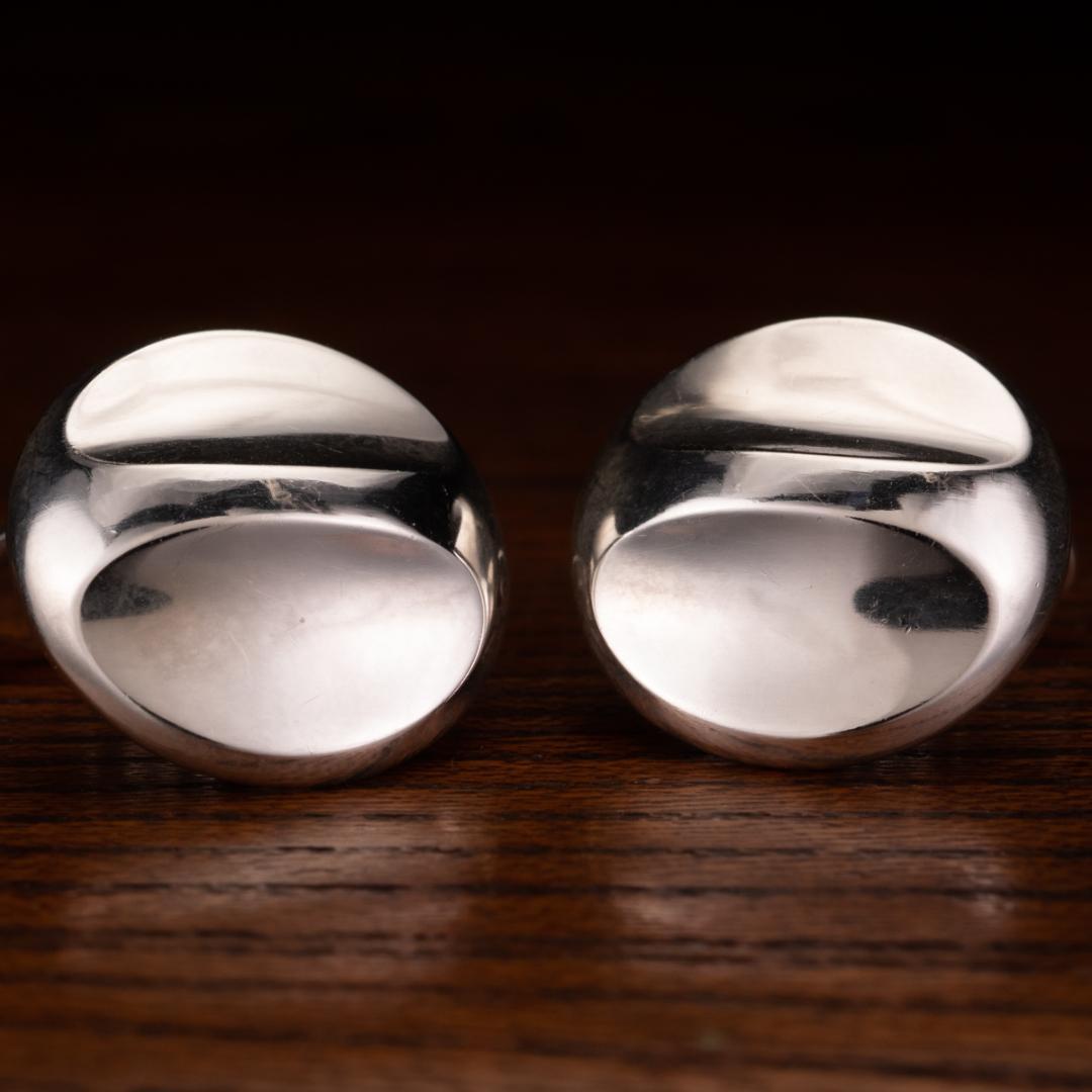 【欧州王室と皇室のお墨付】箱取説有 ジョージジェンセン カフリンクス 作品名82