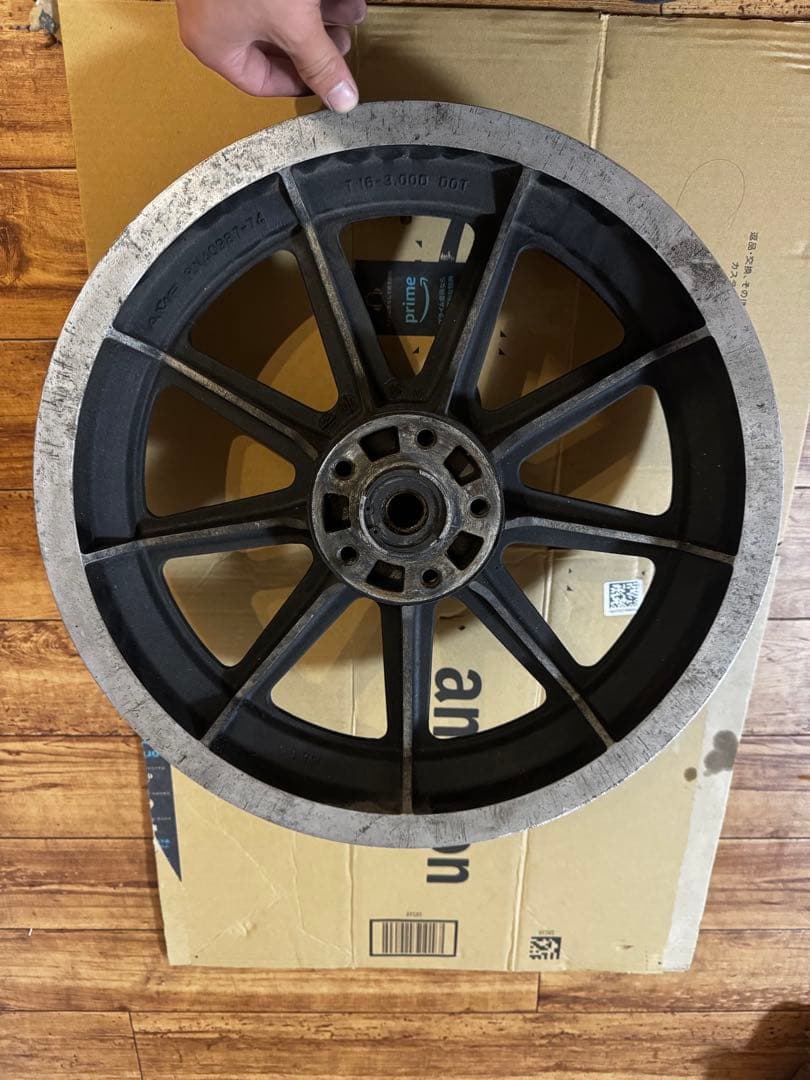 ショベルヘッド　9キャストホイール前後セット16インチ19インチ