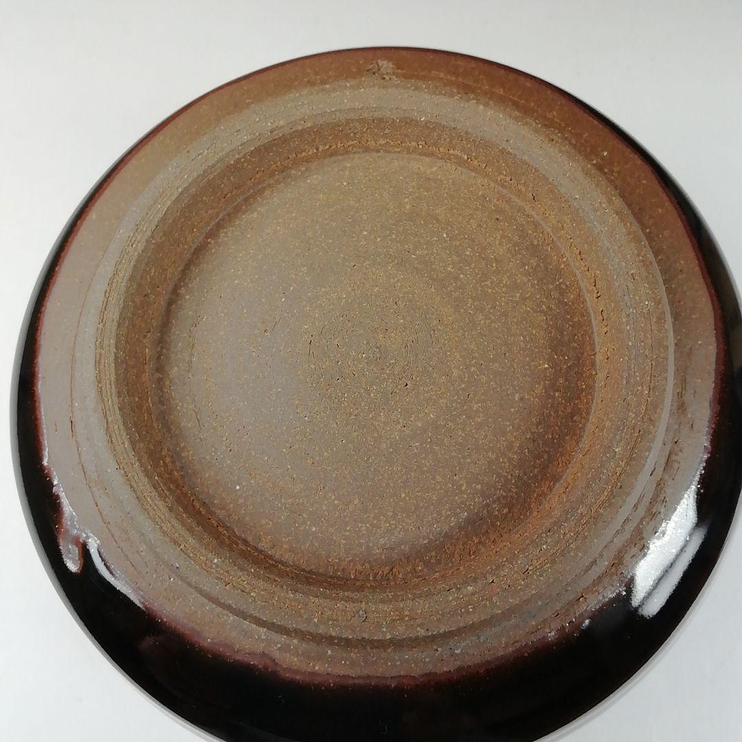 Ｔ３４０　茶碗　『灰釉流紋』『陶香園　加藤香山 作』　共箱　抹茶碗　茶道具