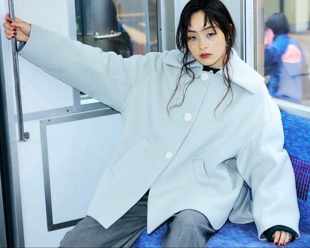 新品未使用【ENFOLD】FLAT-COLLAR COAT 36