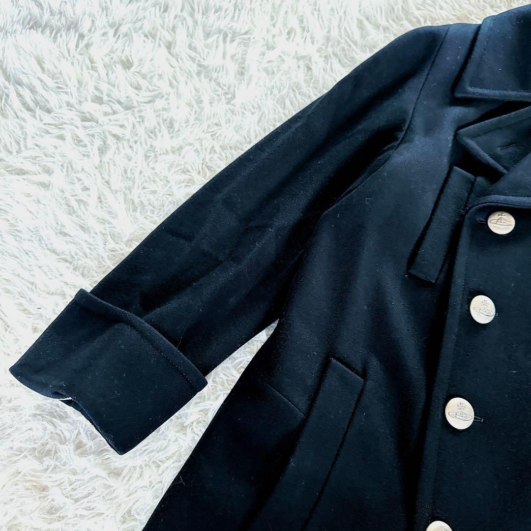 【Vivienne Westwood】ピーコート 銀オーブボタン 黒 48サイズ
