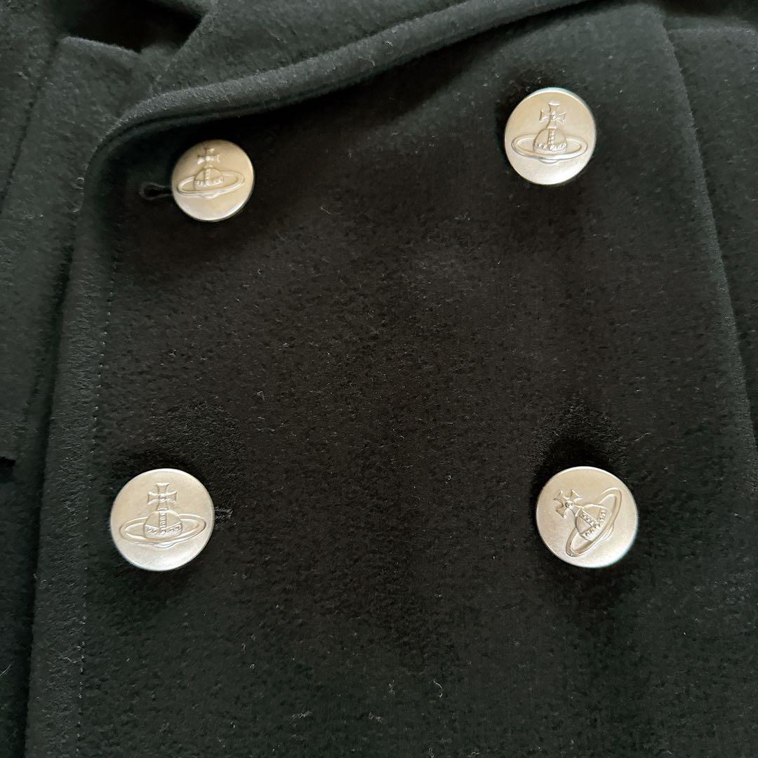【Vivienne Westwood】ピーコート 銀オーブボタン 黒 48サイズ