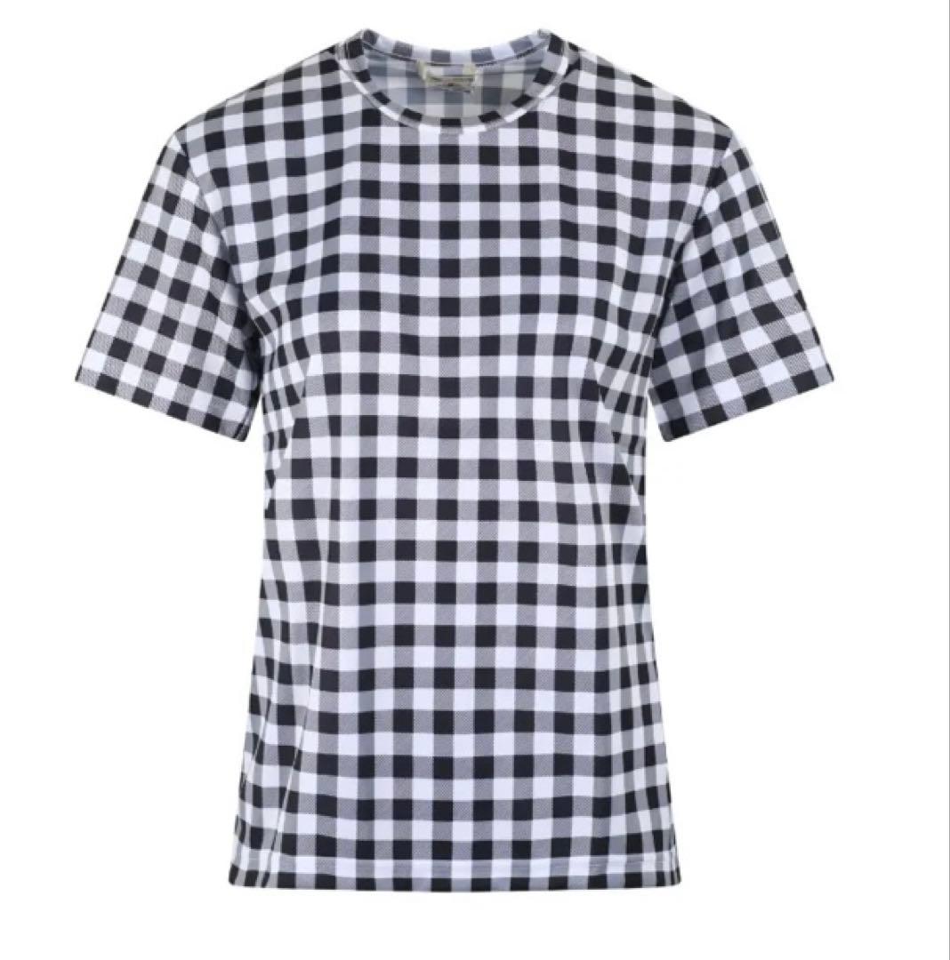 25FW COMME des GARÇONS ギンガムチェック柄Tシャツ S新品