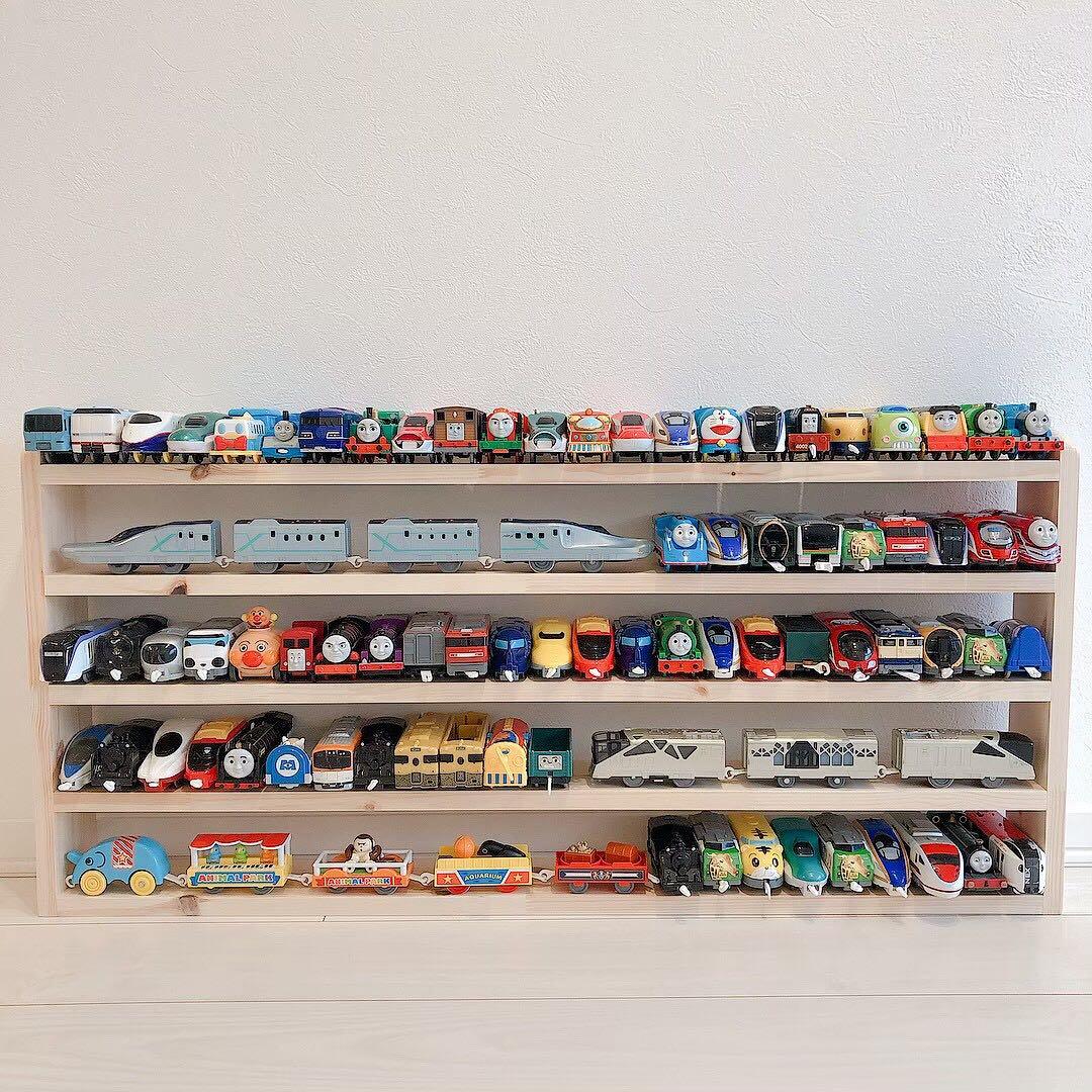 ＊大容量＊100台以上収納！プラレール収納棚/トミカ収納棚/