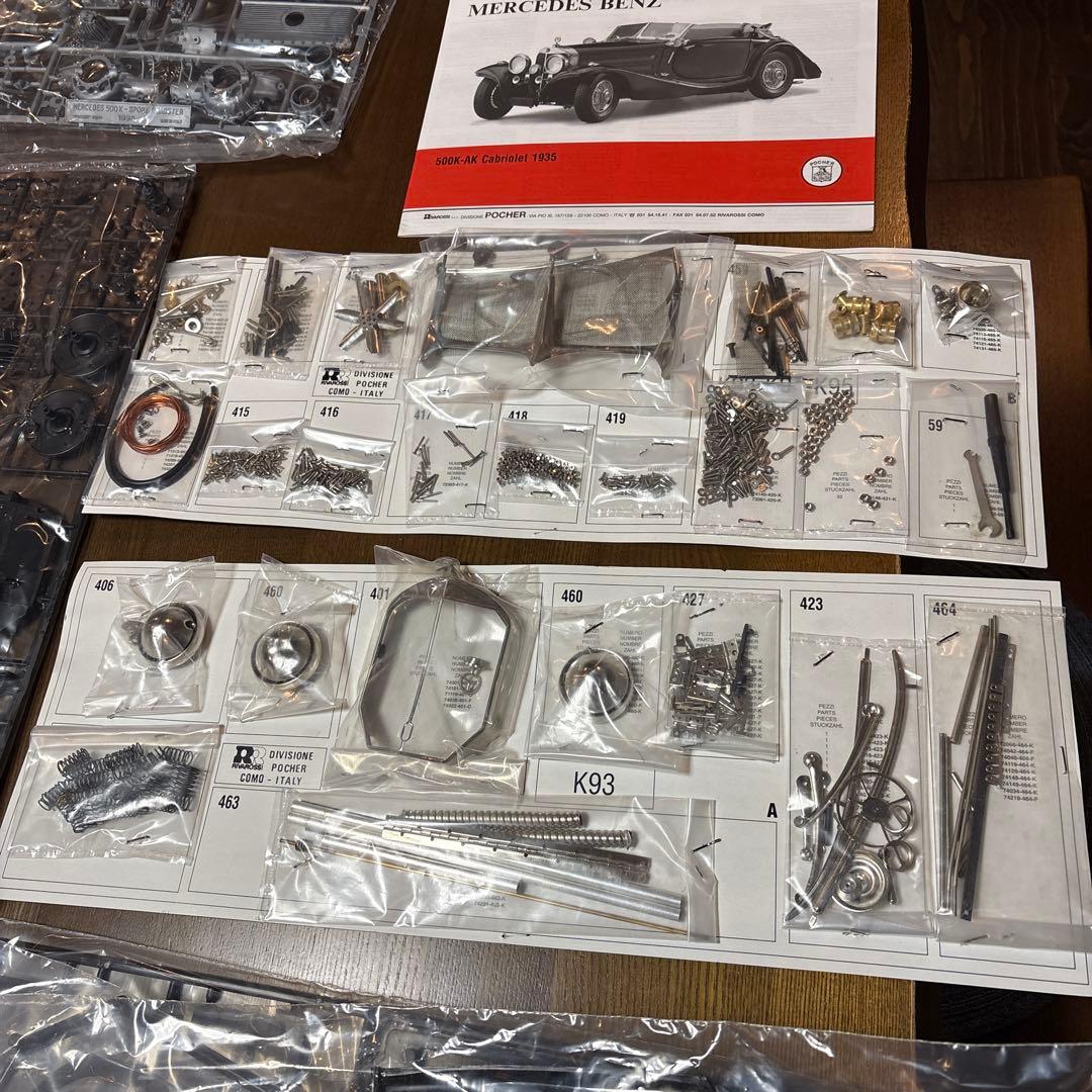 ポケール　1/8スケール　メルセデスベンツ　500K カブリオレ 1935