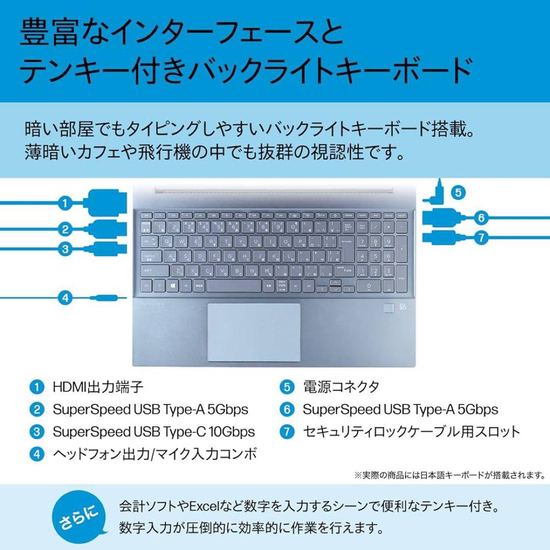 【極美品】HP　15.6インチ Core i5 16G SSD 512GB
