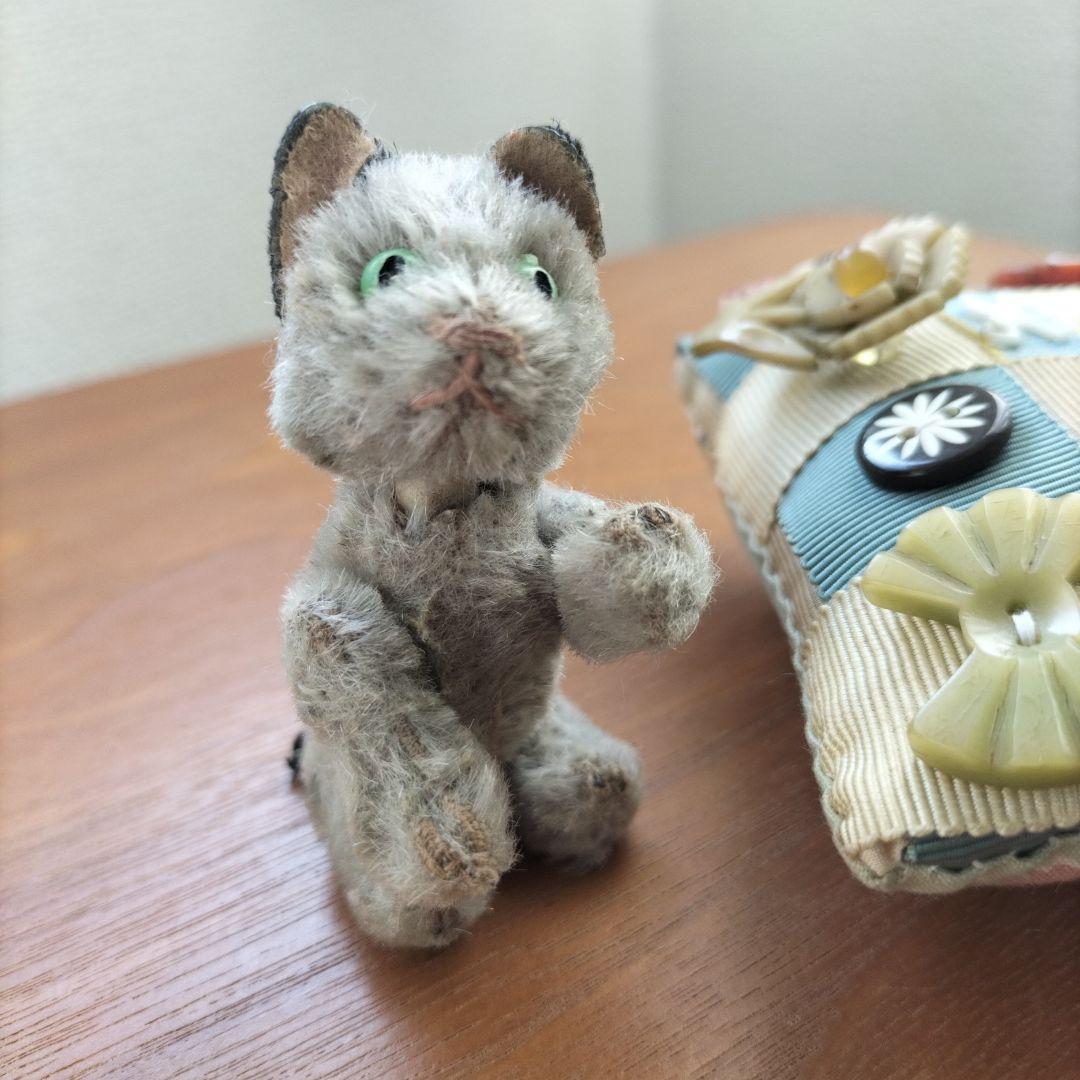 ドイツ　ビンテージ　schuco ノアズアーク　灰色猫 キャット