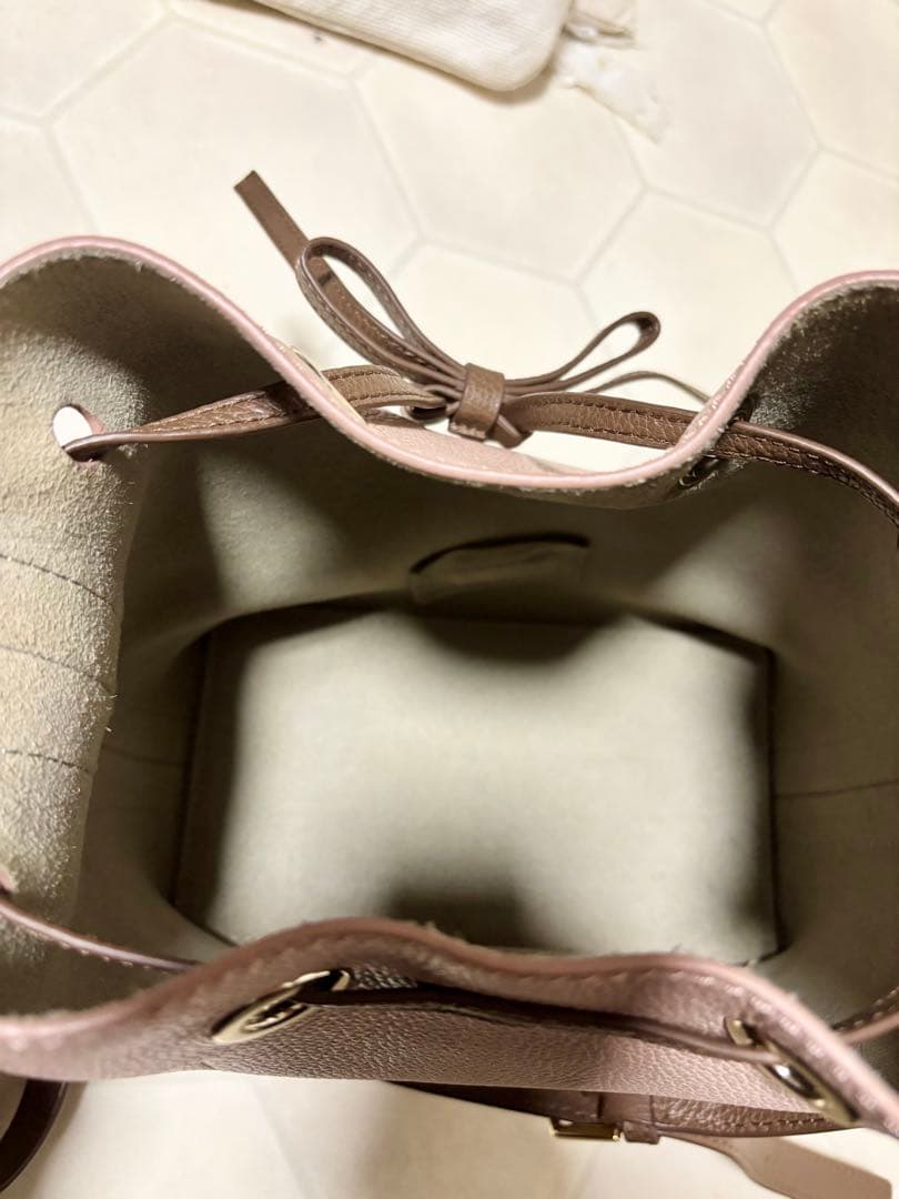 フルラ コスタンザ バケット ハンドバッグ バイカラー レザー　未使用級