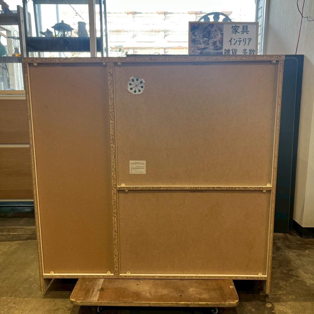 ニトリ キッチンボード フォルムN RE9090GWH レンジ台 食器棚