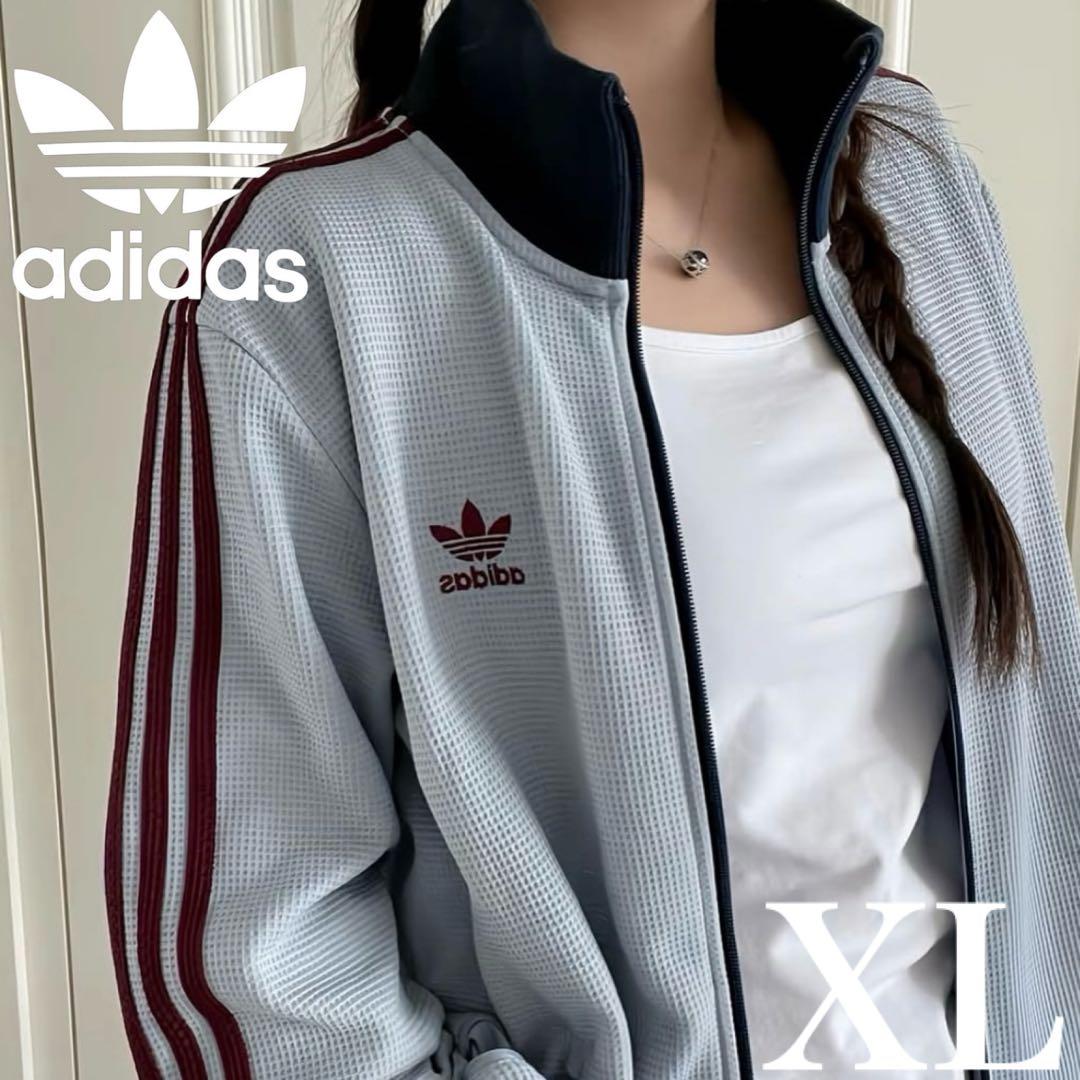 新品⭐️adidas ワッフルトラックジャケットXL & デニムパンツ29 セット