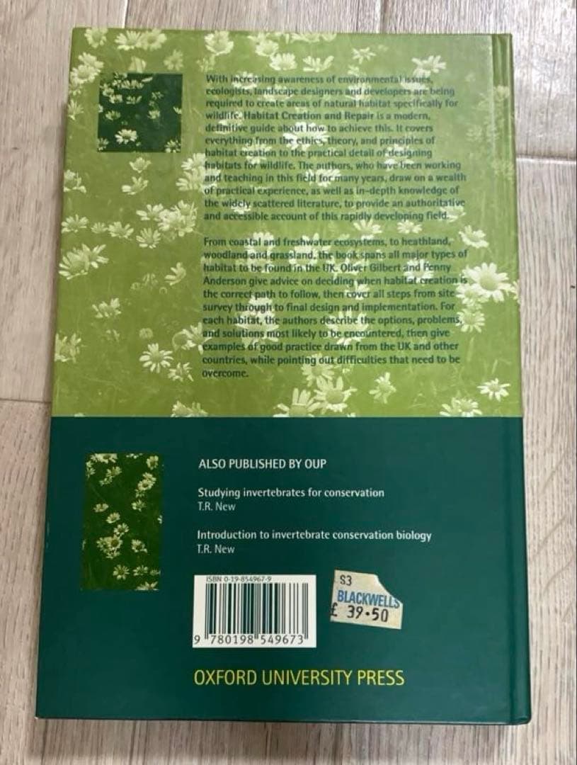 【入手困難】Habitat Creation and Repair 植物学