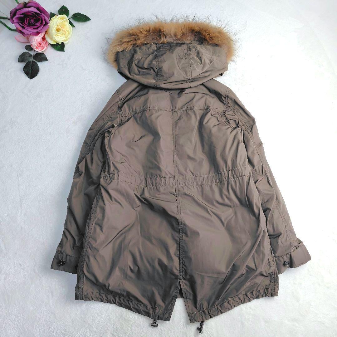 極美品✨洗える✼23区 マルチwayタフタダウンライナーコート 38 ブラウン系